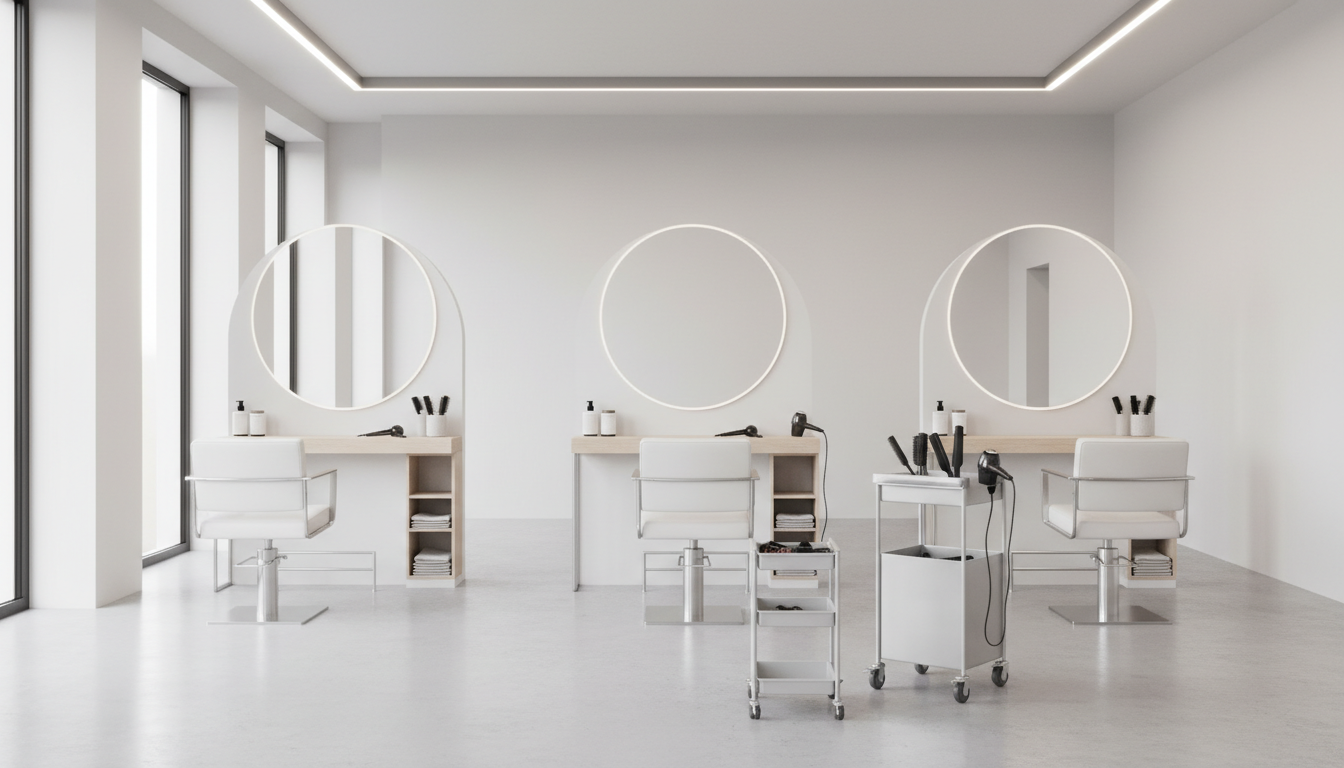 Interno del salone Barbershop Carrara