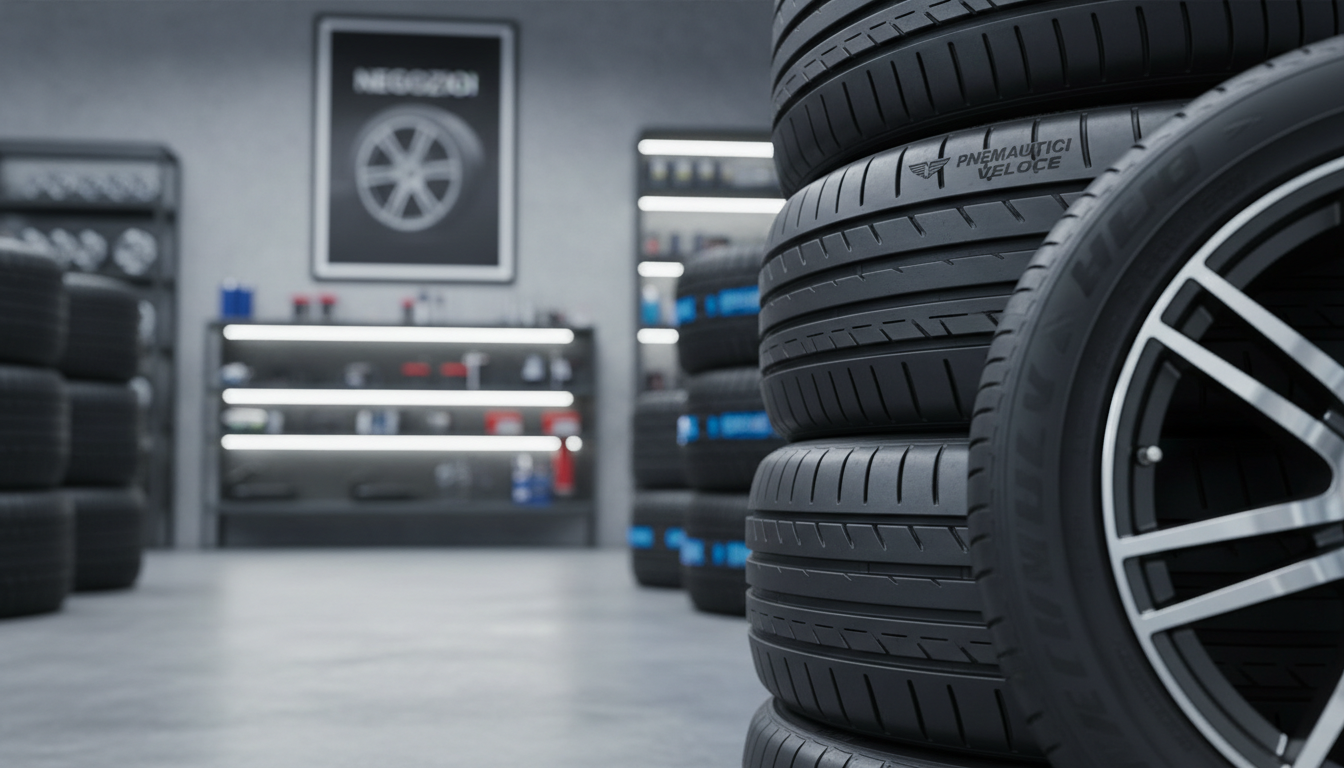 Primo piano battistrada pneumatico premium