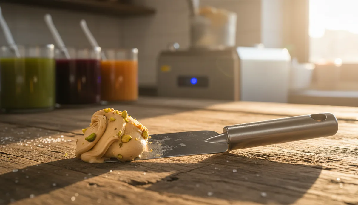 Dettaglio del gelato artigianale Rosellini