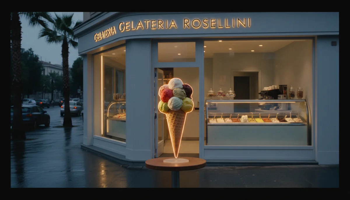 Gelato artigianale della Gelateria Rosellini a Marina di Carrara