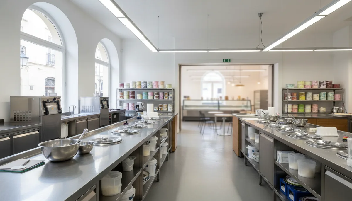 La gelateria Rosellini a Marina di Carrara, ambiente storico
