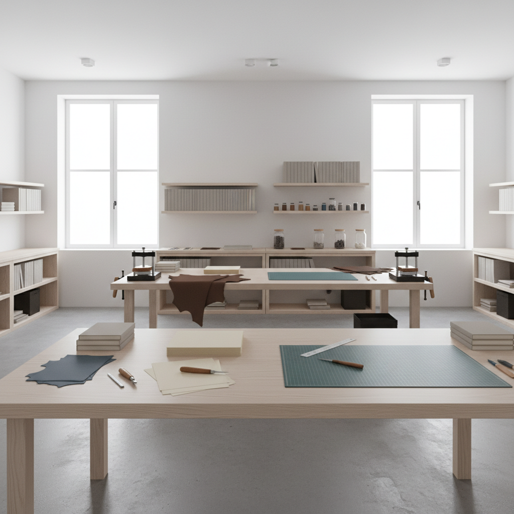 Un gruppo di persone partecipa a un laboratorio di lettura o scrittura all'interno di una libreria, con libri sparsi sul tavolo e un'atmosfera collaborativa.