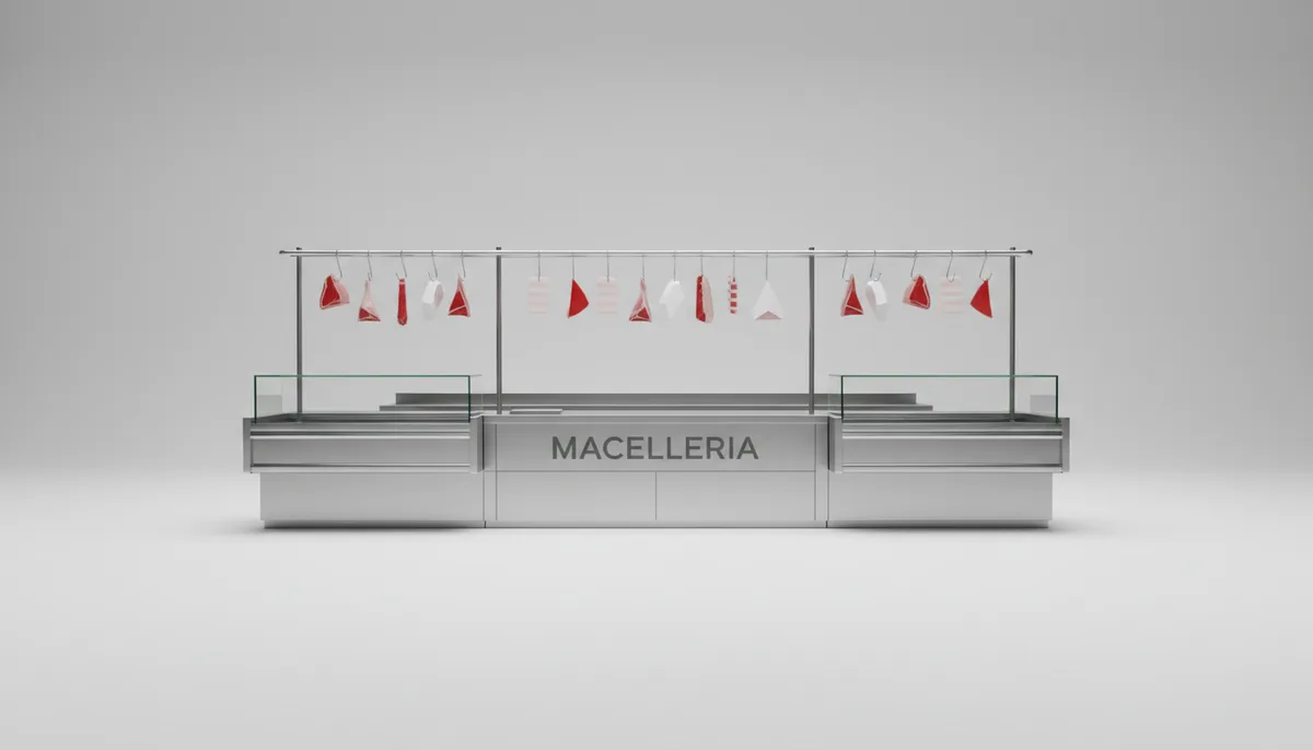 Bancone della macelleria La Botteghina della Carne con carni fresche selezionate