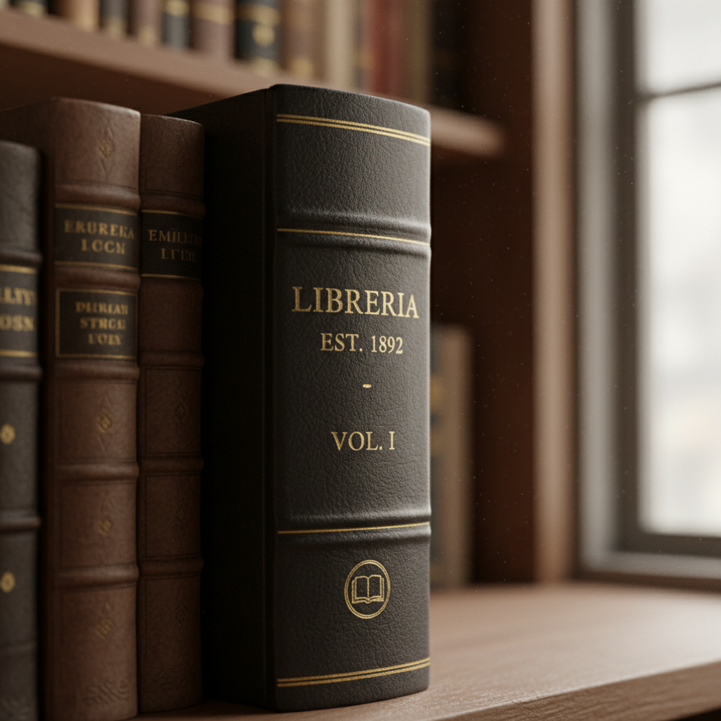 Dettaglio di libri antichi e moderni in una libreria accogliente.