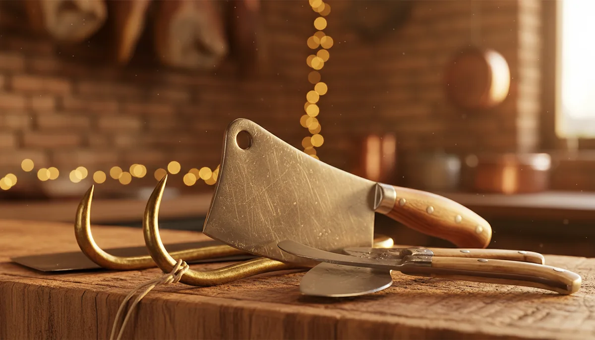 Dettaglio di carne di qualità con marezzatura perfetta, lavorata artigianalmente