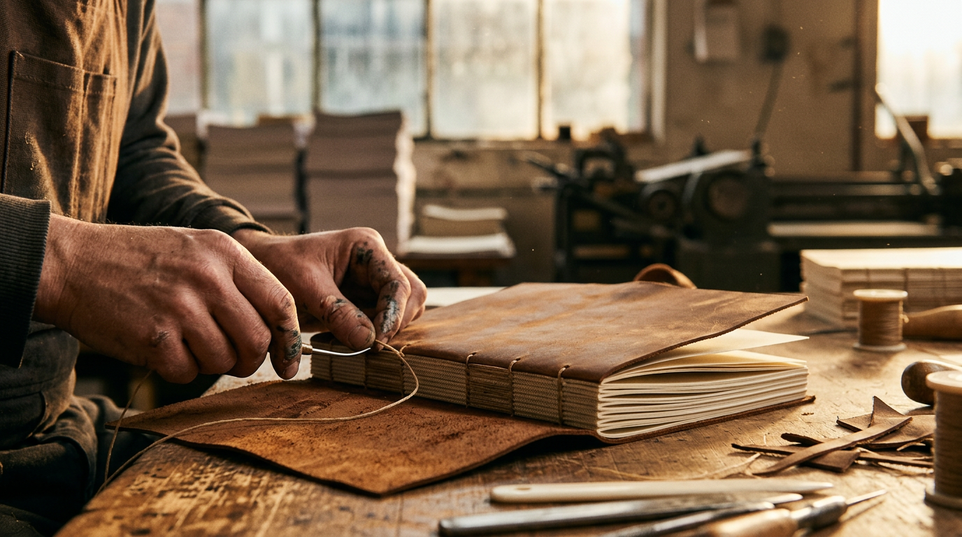 Libraio che consiglia un libro a un cliente appassionato