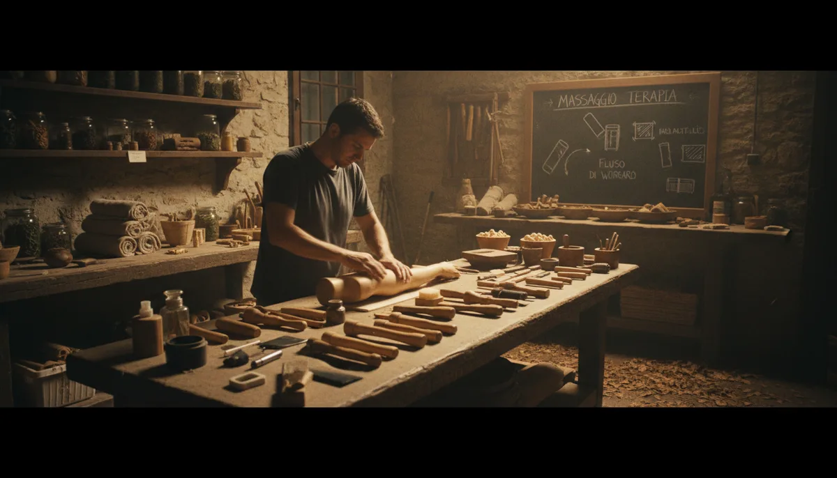 Processo di un trattamento di massaggio olìstico a Olistica Lvnae, Carrara