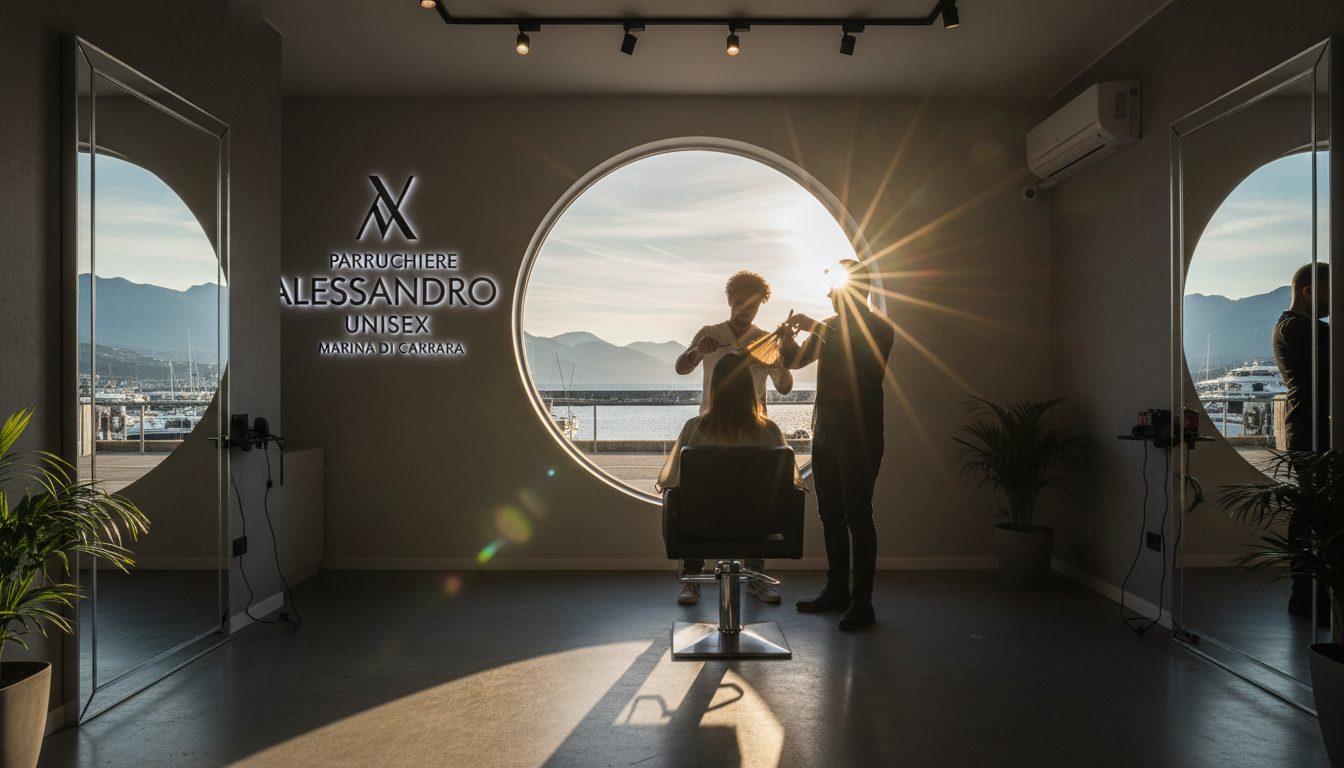 Interno elegante del salone Parrucchiere Alessandro