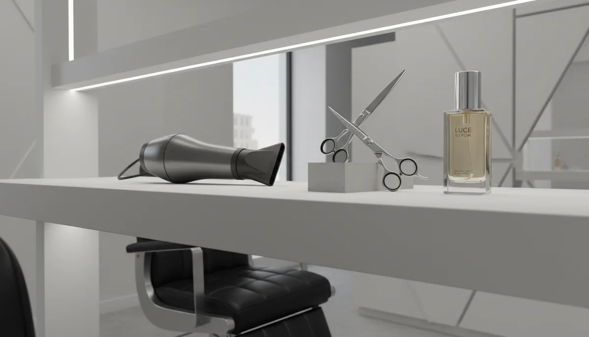 Vista posteriore di un taglio corto e moderno con sfumature di colore, realizzato da Parrucchiere Alessandro Unisex