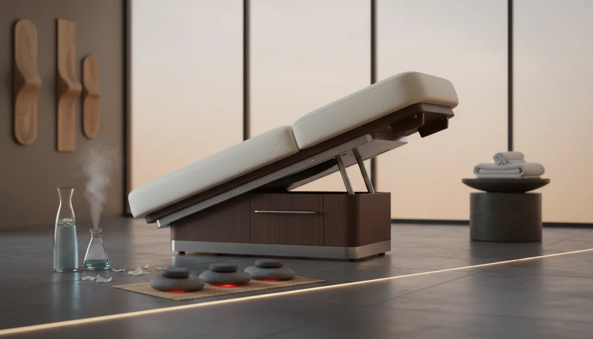 Dettaglio degli arredi e delle decorazioni orientali del centro massaggi di Carrara