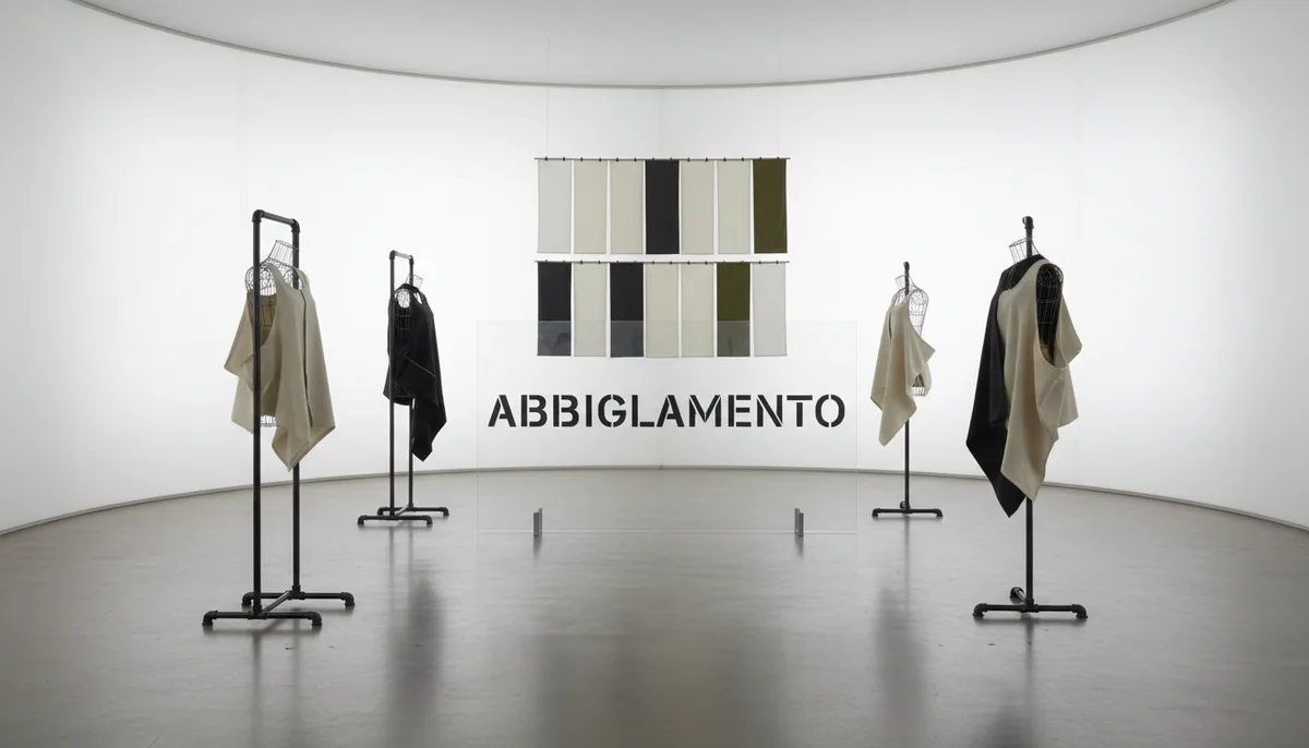 Abbigliamento etnico esposto nel negozio Terre Lontane